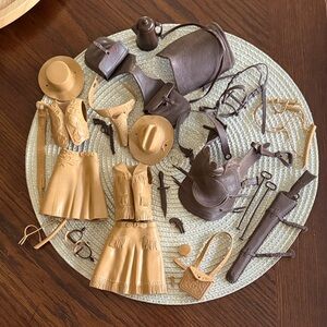 Western Playset Accessories for Vintage 1960’s Jane West Action Figure
